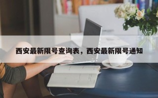 西安最新限号查询表，西安最新限号通知