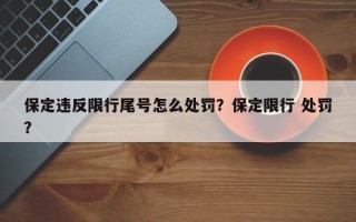 保定违反限行尾号怎么处罚？保定限行 处罚？