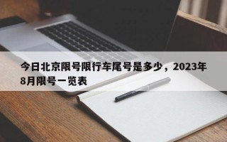 今日北京限号限行车尾号是多少，2023年8月限号一览表