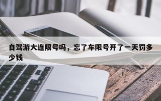 自驾游大连限号吗，忘了车限号开了一天罚多少钱