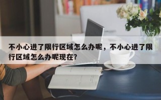 不小心进了限行区域怎么办呢，不小心进了限行区域怎么办呢现在？