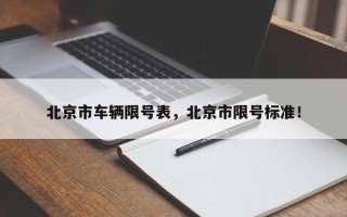 北京市车辆限号表，北京市限号标准！