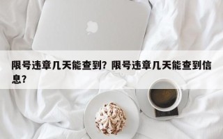 限号违章几天能查到？限号违章几天能查到信息？